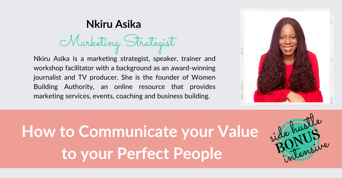 Speaker bio nkiru