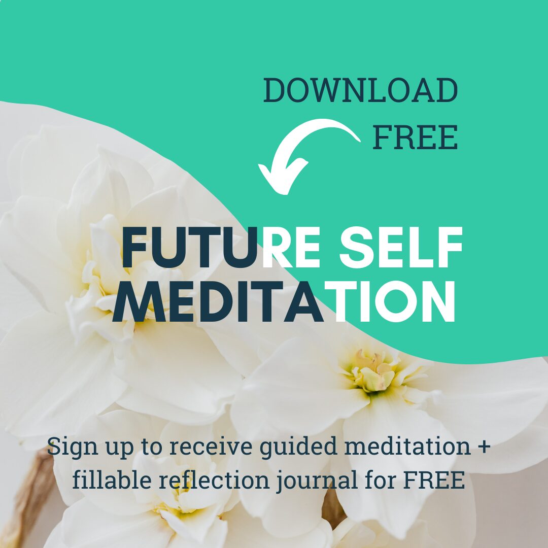 Free download. Future guided Self Meditation plus fillable reflection journal.